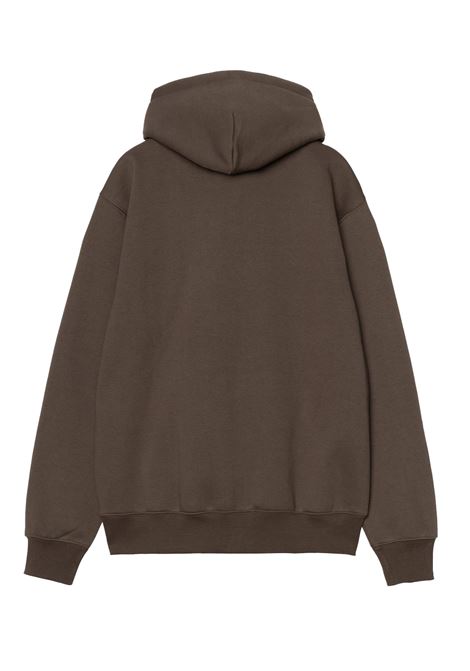 hooded carhartt sweatshirt man brown CARHARTT WIP | I0305473CE.XX